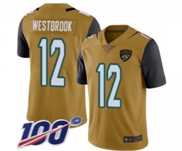 Men's Jacksonville Jaguars #12 Dede Westbrook Limited Gold Rush Vapor Untouchable 100th Season Football Jersey