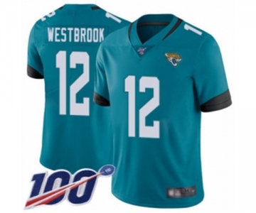 Men's Jacksonville Jaguars #12 Dede Westbrook Teal Green Alternate Vapor Untouchable Limited Player 100th Season Football Jersey