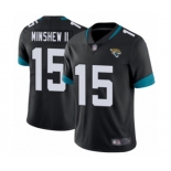 Men's Jacksonville Jaguars #15 Gardner Minshew II Black Team Color Vapor Untouchable Limited Player Football Jersey