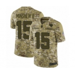 Men's Jacksonville Jaguars #15 Gardner Minshew II Limited Camo 2018 Salute to Service Football Jersey