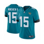 Men's Jacksonville Jaguars #15 Gardner Minshew II Teal Green Alternate Vapor Untouchable Limited Player Football Jersey