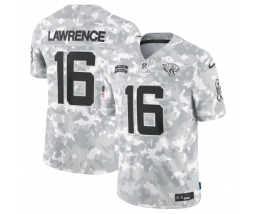 Men's Jacksonville Jaguars #16 Trevor Lawrence 2024 Arctic Camo Salute To Service Limited Stitched Football Jersey