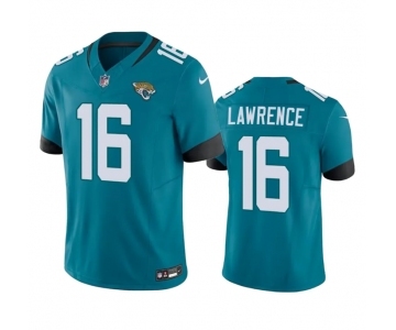 Men's Jacksonville Jaguars #16 Trevor Lawrence Teal 2023 F.U.S.E Vapor Untouchable Limited Stitched Jersey