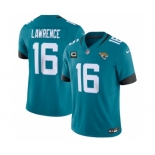 Men's Jacksonville Jaguars #16 Trevor Lawrence Teal 2023 F.U.S.E With 3- Star C Patch Vapor Untouchable Limited Football Stitched Jersey