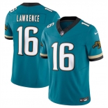 Men's Jacksonville Jaguars #16 Trevor Lawrence Teal 2024 F.U.S.E. Prowler Throwback Vapor Limited Football Stitched Jersey