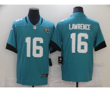 Men's Jacksonville Jaguars  #16 Trevor Lawrence Teal Green Alternate Vapor Untouchable Limited Player Football Jersey