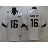 Men's Jacksonville Jaguars  #16 Trevor Lawrence White Alternate Vapor Untouchable Limited Player Football Jersey