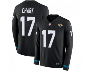 Men's Jacksonville Jaguars #17 DJ Chark Limited Black Therma Long Sleeve Football Jersey