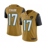 Men's Jacksonville Jaguars #17 DJ Chark Limited Gold Rush Vapor Untouchable Football Jersey