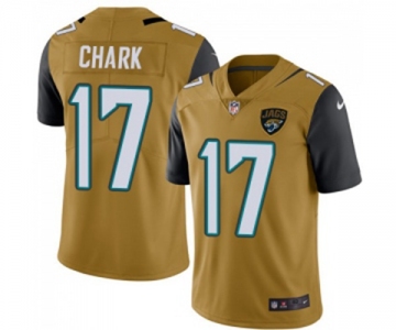 Men's Jacksonville Jaguars #17 DJ Chark Limited Gold Rush Vapor Untouchable Football Jersey