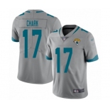 Men's Jacksonville Jaguars #17 DJ Chark Silver Inverted Legend Limited Football Jersey