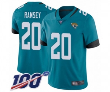 Men's Jacksonville Jaguars #20 Jalen Ramsey Teal Green Alternate Vapor Untouchable Limited Player 100th Season Football Jersey