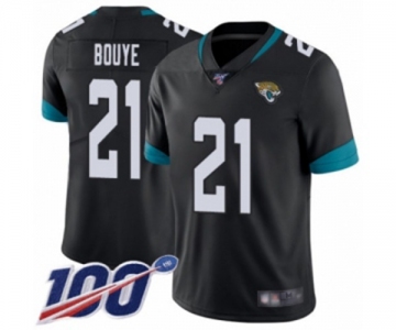 Men's Jacksonville Jaguars #21 A.J. Bouye Black Team Color Vapor Untouchable Limited Player 100th Season Football Jersey