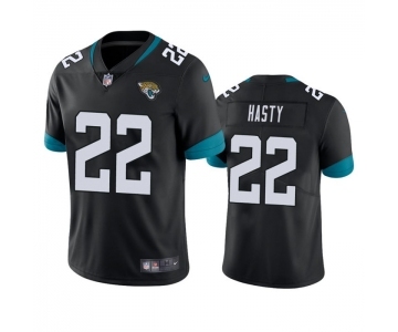 Men's Jacksonville Jaguars #22 JaMycal Hasty Black Vapor Untouchable Limited Stitched Jersey