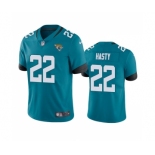 Men's Jacksonville Jaguars #22 JaMycal Hasty Teal Vapor Untouchable Limited Stitched Jersey