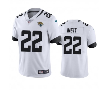 Men's Jacksonville Jaguars #22 JaMycal Hasty White Vapor Untouchable Limited Stitched Jersey