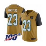 Men's Jacksonville Jaguars #23 Ryquell Armstead Limited Gold Rush Vapor Untouchable 100th Season Football Jersey