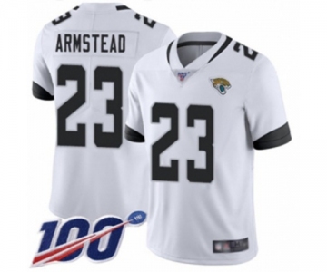 Men's Jacksonville Jaguars #23 Ryquell Armstead White Vapor Untouchable Limited Player 100th Season Football Jersey