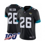 Men's Jacksonville Jaguars #26 Jarrod Wilson Black Team Color Vapor Untouchable Limited Player 100th Season Football Jersey