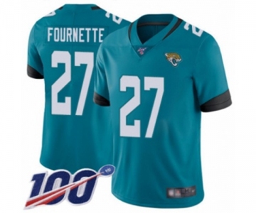 Men's Jacksonville Jaguars #27 Leonard Fournette Teal Green Alternate Vapor Untouchable Limited Player 100th Season Football Jersey