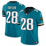 Men's Jacksonville Jaguars #28 Fred Taylor Teal 2024 F.U.S.E. Prowler Throwback Vapor Limited Football Stitched Jersey