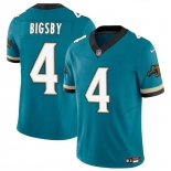 Men's Jacksonville Jaguars #4 Tank Bigsby Teal 2024 F.U.S.E. Prowler Throwback Vapor Limited Stitched Football Jersey