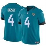 Men's Jacksonville Jaguars #4 Tank Bigsby Teal 2024 Vapor Untouchable Limited Stitched Jersey