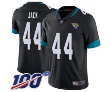 Men's Jacksonville Jaguars #44 Myles Jack Black Team Color Vapor Untouchable Limited Player 100th Season Football Jersey