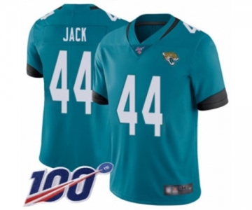 Men's Jacksonville Jaguars #44 Myles Jack Teal Green Alternate Vapor Untouchable Limited Player 100th Season Football Jersey