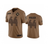 Men's Jacksonville Jaguars #44 Travon Walker 2023 Brown Salute To Service Vapor Untouchable Limited Football Stitched Jersey