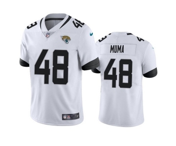 Men's Jacksonville Jaguars #48 Chad Muma White Vapor Untouchable Limited Stitched Jersey