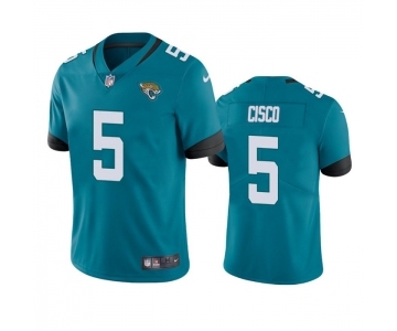 Men's Jacksonville Jaguars #5 Andre Cisco Teal Vapor Untouchable Limited Stitched Jersey