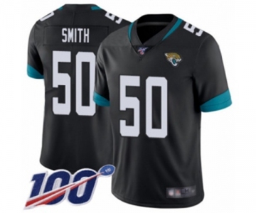 Men's Jacksonville Jaguars #50 Telvin Smith Black Team Color Vapor Untouchable Limited Player 100th Season Football Jersey