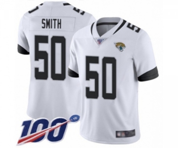 Men's Jacksonville Jaguars #50 Telvin Smith White Vapor Untouchable Limited Player 100th Season Football Jersey