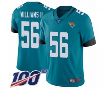 Men's Jacksonville Jaguars #56 Quincy Williams II Teal Green Alternate Vapor Untouchable Limited Player 100th Season Football Jersey