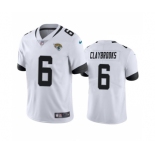 Men's Jacksonville Jaguars #6 Chris Claybrooks White Vapor Untouchable Limited Stitched Jersey