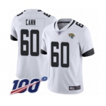 Men's Jacksonville Jaguars #60 A. J. Cann White Vapor Untouchable Limited Player 100th Season Football Jersey