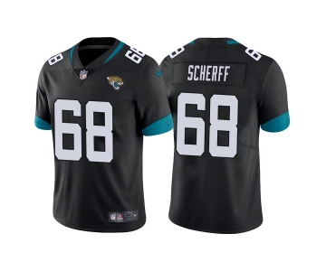 Men's Jacksonville Jaguars #68 Brandon Scherff Black Vapor Untouchable Limited Stitched Jersey