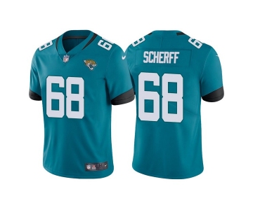 Men's Jacksonville Jaguars #68 Brandon Scherff Teal Vapor Untouchable Limited Stitched Jersey