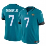 Men's Jacksonville Jaguars #7 Brian Thomas Jr Teal 2024 Draft F.U.S.E Vapor Untouchable Limited Football Stitched Jersey