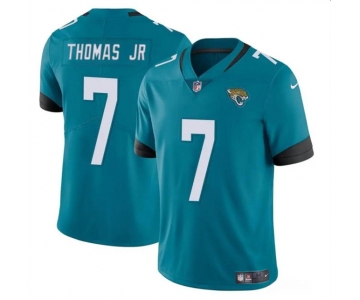 Men's Jacksonville Jaguars #7 Brian Thomas Jr Teal 2024 Draft Vapor Untouchable Limited Football Stitched Jersey