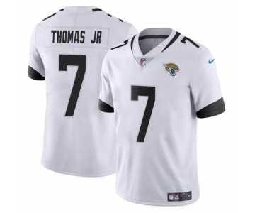 Men's Jacksonville Jaguars #7 Brian Thomas Jr White 2024 Draft Vapor Untouchable Limited Football Stitched Jersey