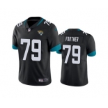 Men's Jacksonville Jaguars #79 Luke Fortner Black Vapor Untouchable Limited Stitched Jersey