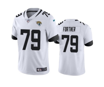 Men's Jacksonville Jaguars #79 Luke Fortner White Vapor Untouchable Limited Stitched Jersey