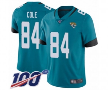 Men's Jacksonville Jaguars #84 Keelan Cole Teal Green Alternate Vapor Untouchable Limited Player 100th Season Football Jersey