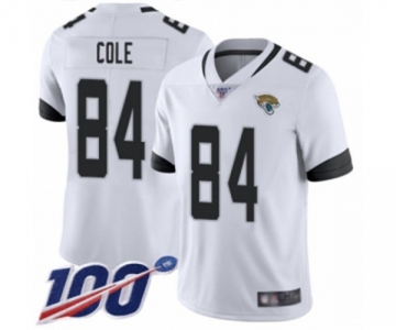 Men's Jacksonville Jaguars #84 Keelan Cole White Vapor Untouchable Limited Player 100th Season Football Jersey