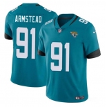 Men's Jacksonville Jaguars #91 Arik Armstead Teal Vapor Untouchable Limited Football Stitched Jersey