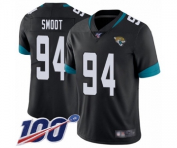 Men's Jacksonville Jaguars #94 Dawuane Smoot Black Team Color Vapor Untouchable Limited Player 100th Season Football Jersey