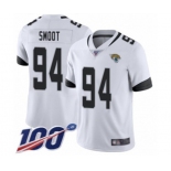 Men's Jacksonville Jaguars #94 Dawuane Smoot White Vapor Untouchable Limited Player 100th Season Football Jersey