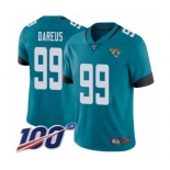 Men's Jacksonville Jaguars #99 Marcell Dareus Teal Green Alternate Vapor Untouchable Limited Player 100th Season Football Jersey